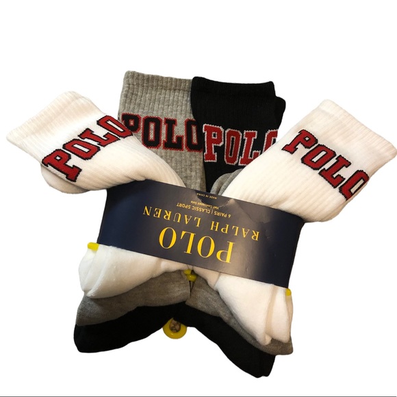 Polo Ralph Lauren Other - 🆕 Polo Ralph Lauren Classic Crew Socks 6 Pack